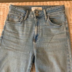 Just Black Denim Double Button Straight Jeans Size 28 👖